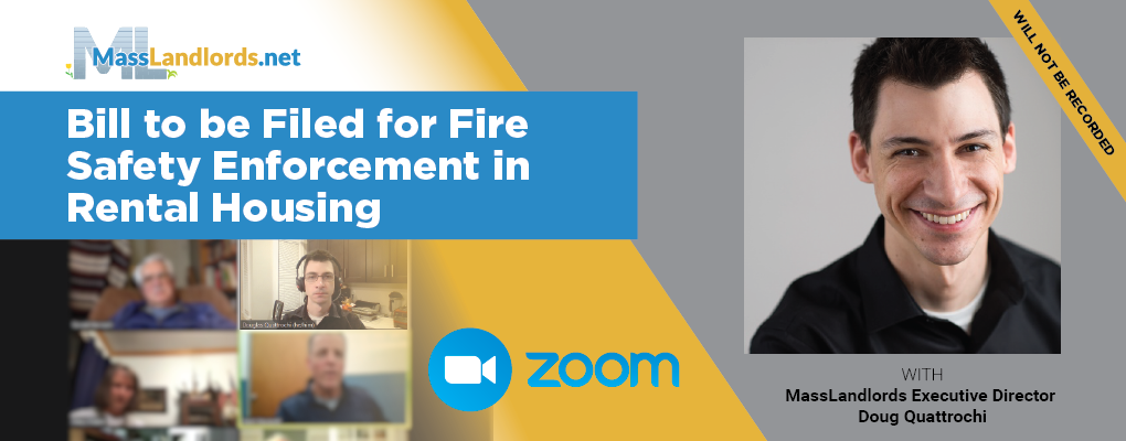 event marketing picture showing zoom details, date, and speaker or topic for fire safety enforcement bill zoom chat 2025-01-16
3rd thursday