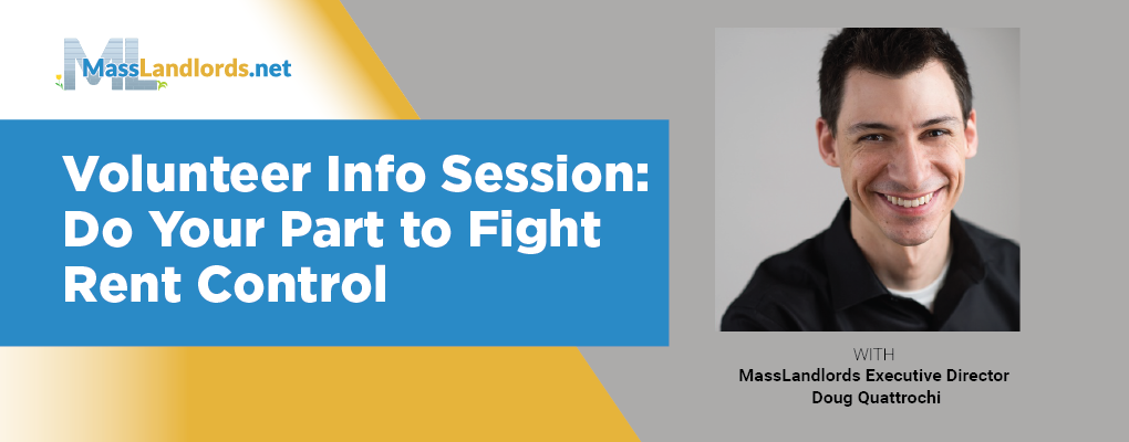 event marketing picture showing zoom details, date, and speaker or topic for Rent Control Volunteer Informational Session zoom chat 2026-03-23
4th monday