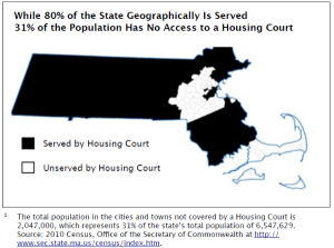 Map from the Report Advocating Expansion of Housing Court