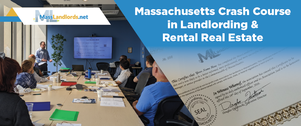 massachuetts crash course in landlording and rental real estate instructor and attendees in cambridge and example crash course certificate