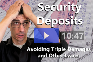 Security Deposits Avoiding Triple Damages and Other Issues video thumbnail