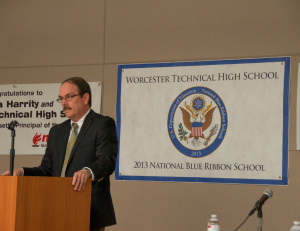 Moderator Ray Mariano before the MassLandlords.net Small Business Candidates' Night 2014.