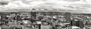 Worcester Massachusetts Skyline Black and White MassLandlords Paul Nguyen CC BY SA 4.0