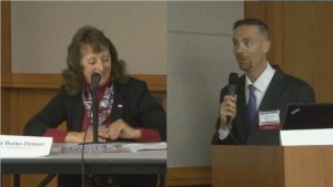 Screenshot Terry Burke Dotson, Paul Frost, Rich Merlino Candidates Night 2016.