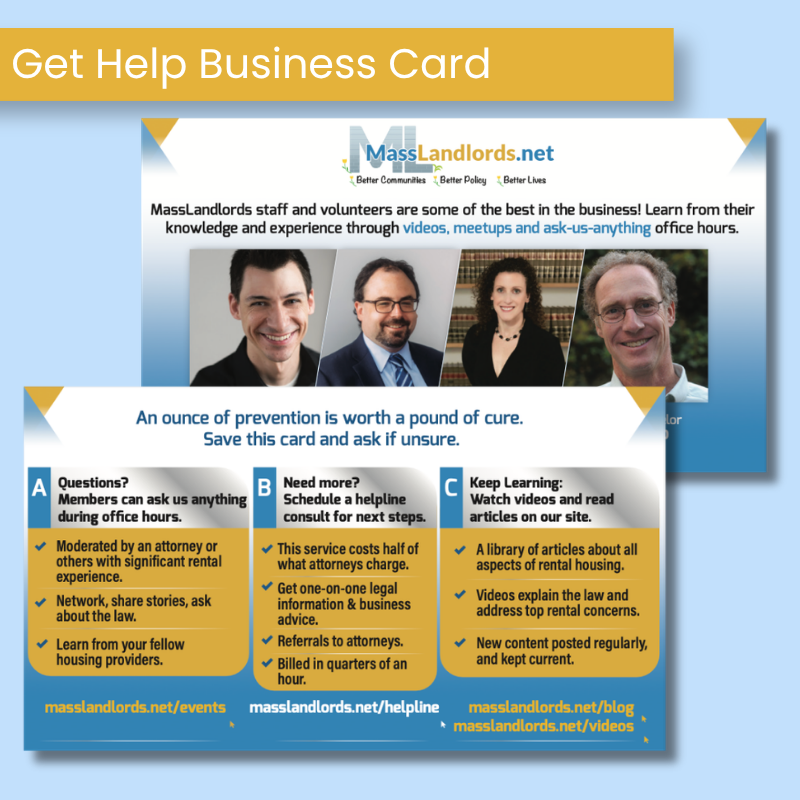 Business Card - Get Help