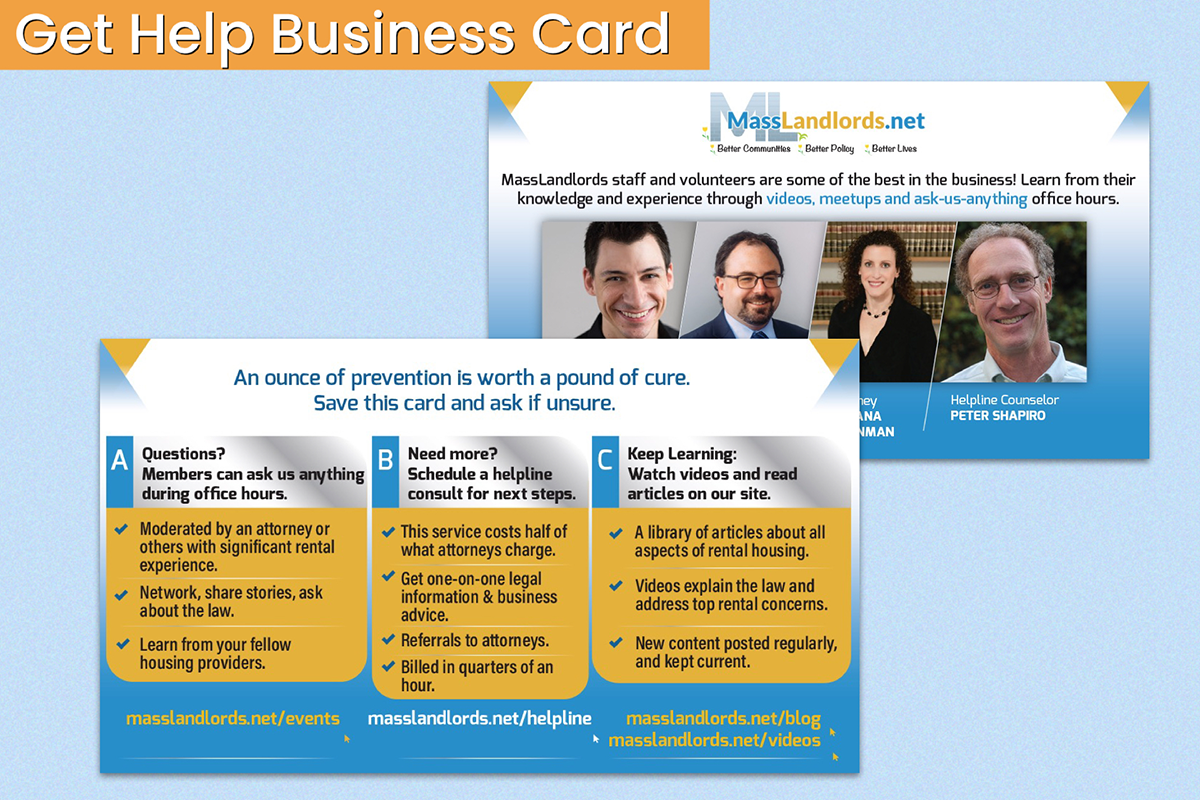 Business Card - Get Help