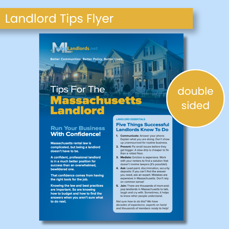 Flyer - Landlord tips