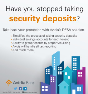 Avidia Bank Security Deposit Ad