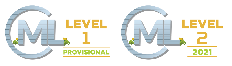 logos for cML Level 1 Provisional and Level 2 2021