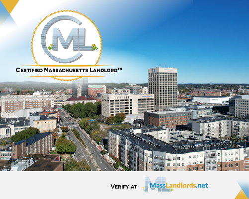 A landlord can tell renters if they are a Certified Massachusetts Landlord™. Renters can verify a landlord at MassLandlords.net/lookup.