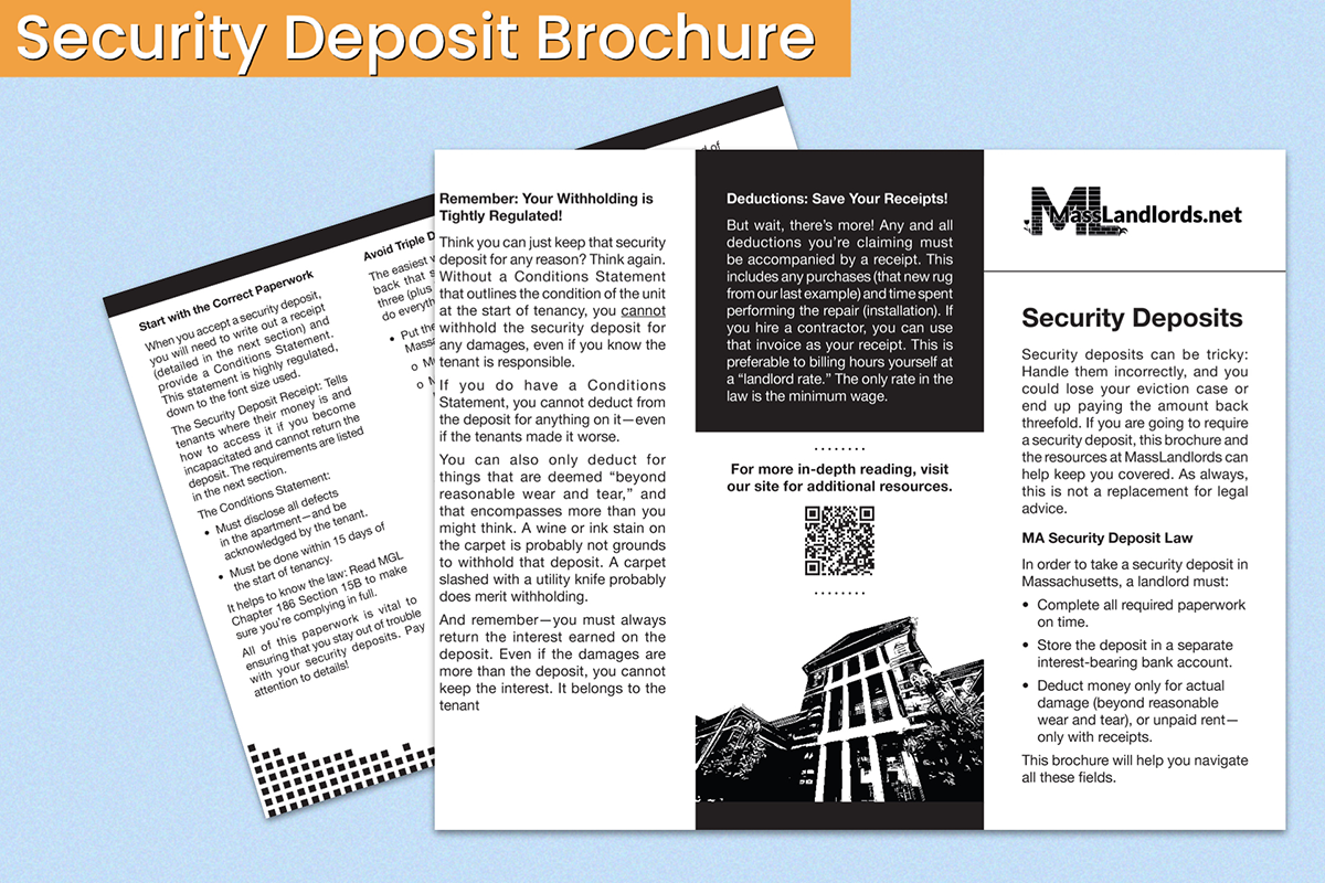  Tri-Fold Brochure - Security Deposit