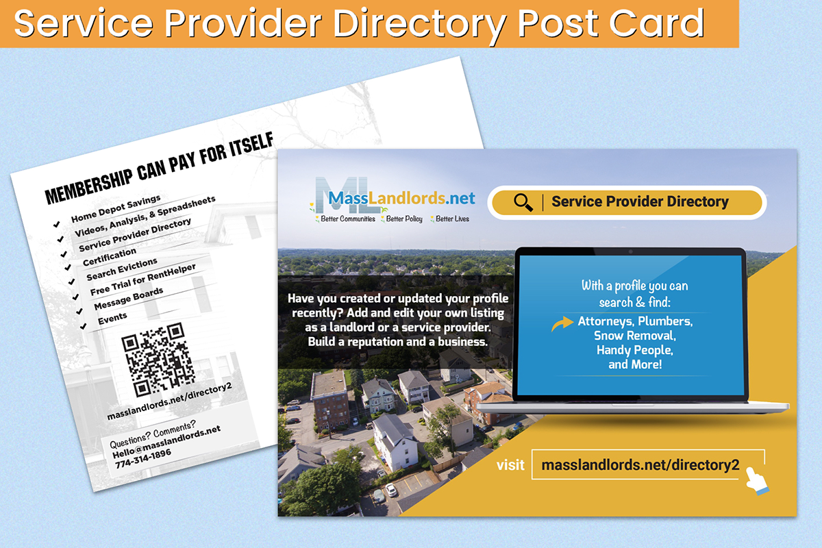 Post Card - Service Provider Directory