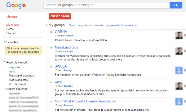Managing Google Group members