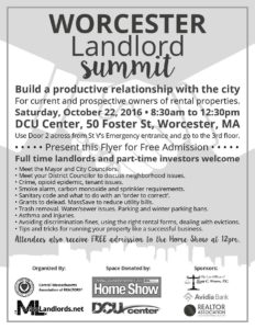 Worcester Landlord Summit Flyer