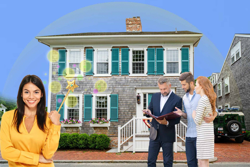 neighbor places house under protective energy barrier, realtor and clients confused
